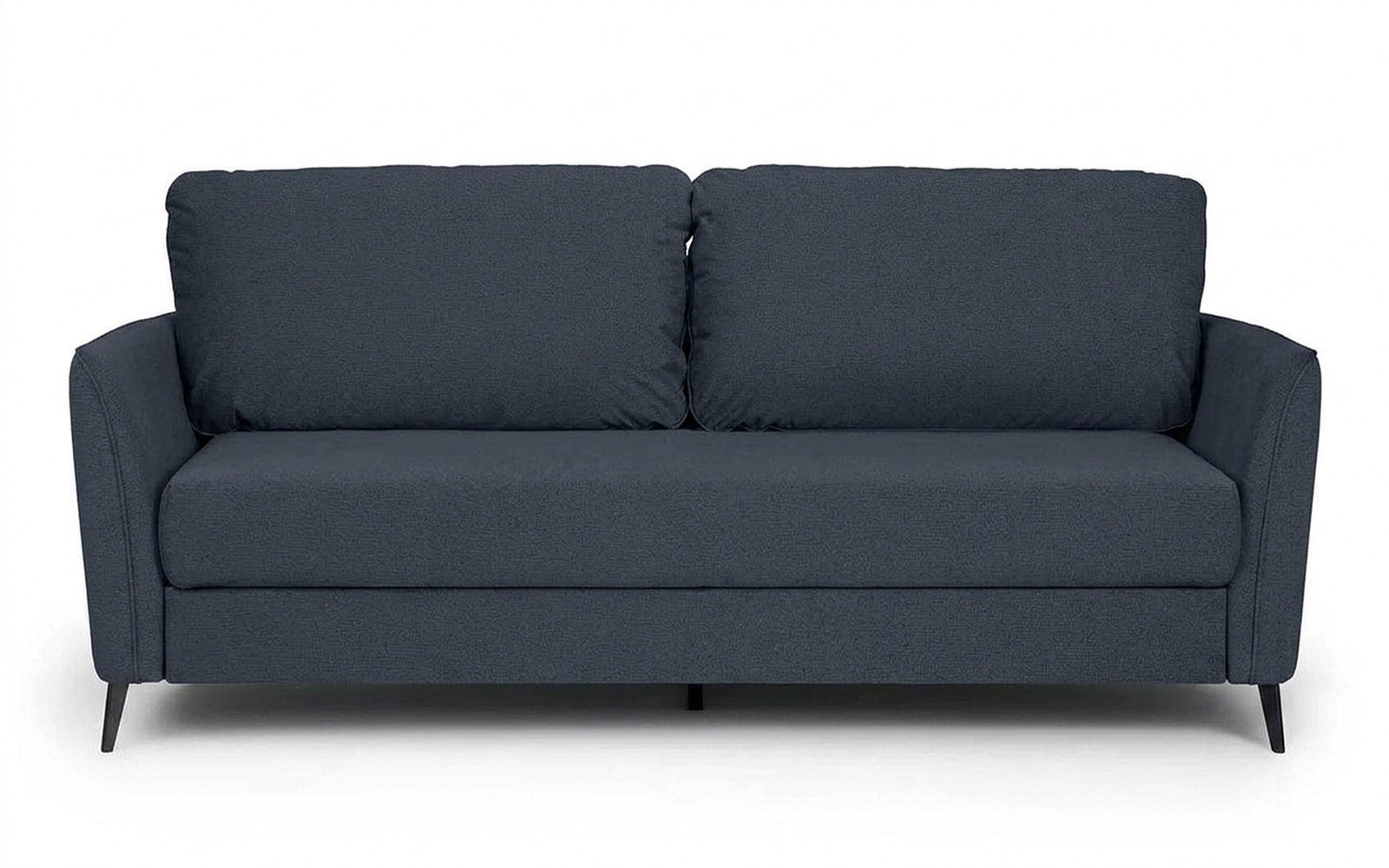 Laguna sofa bed in Sky Velvet 40 fabric, product photo on white background