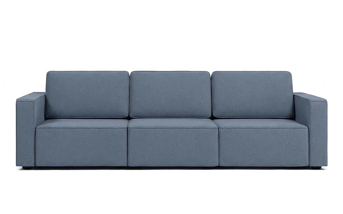 Ralf sofa bed in Casanova Ice fabric, product photo on white background