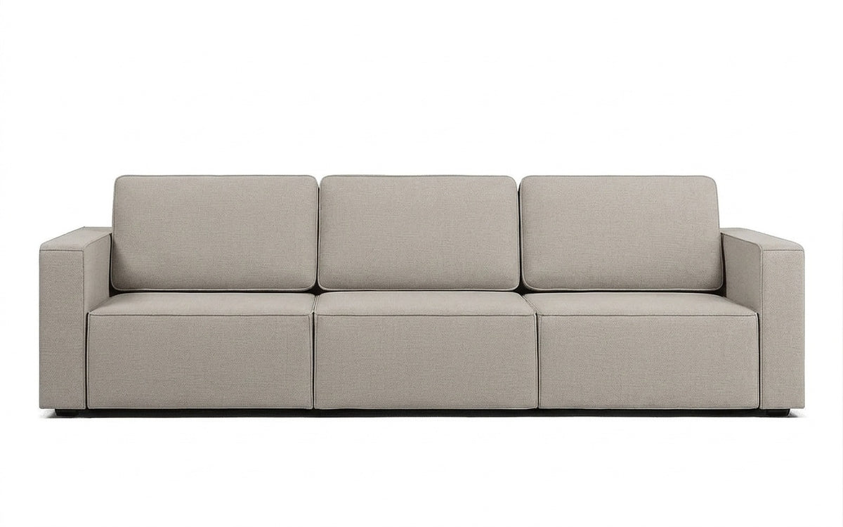 Ralf sofa bed in Forte 01 fabric, product photo on white background
