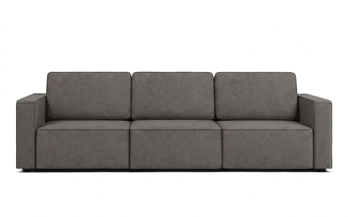 Ralf sofa bed in Royal I Mist fabric, product photo on white background