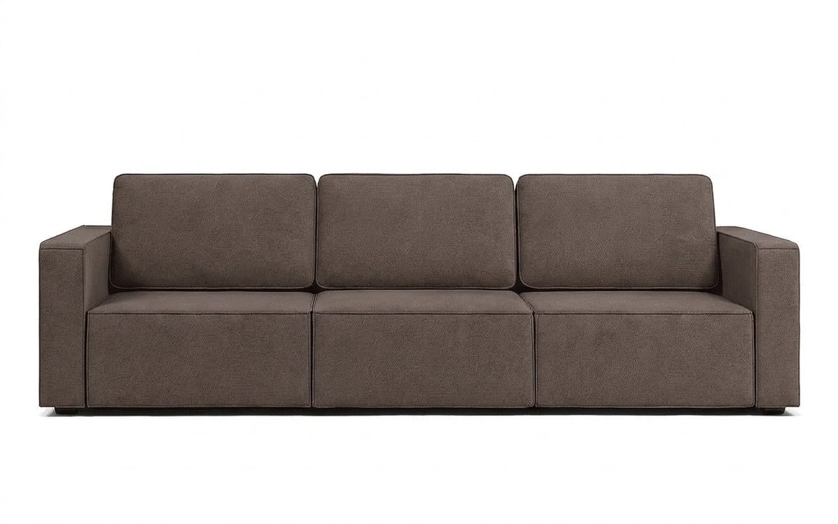 Ralf sofa bed in Royal I Shiitake fabric, product photo on white background
