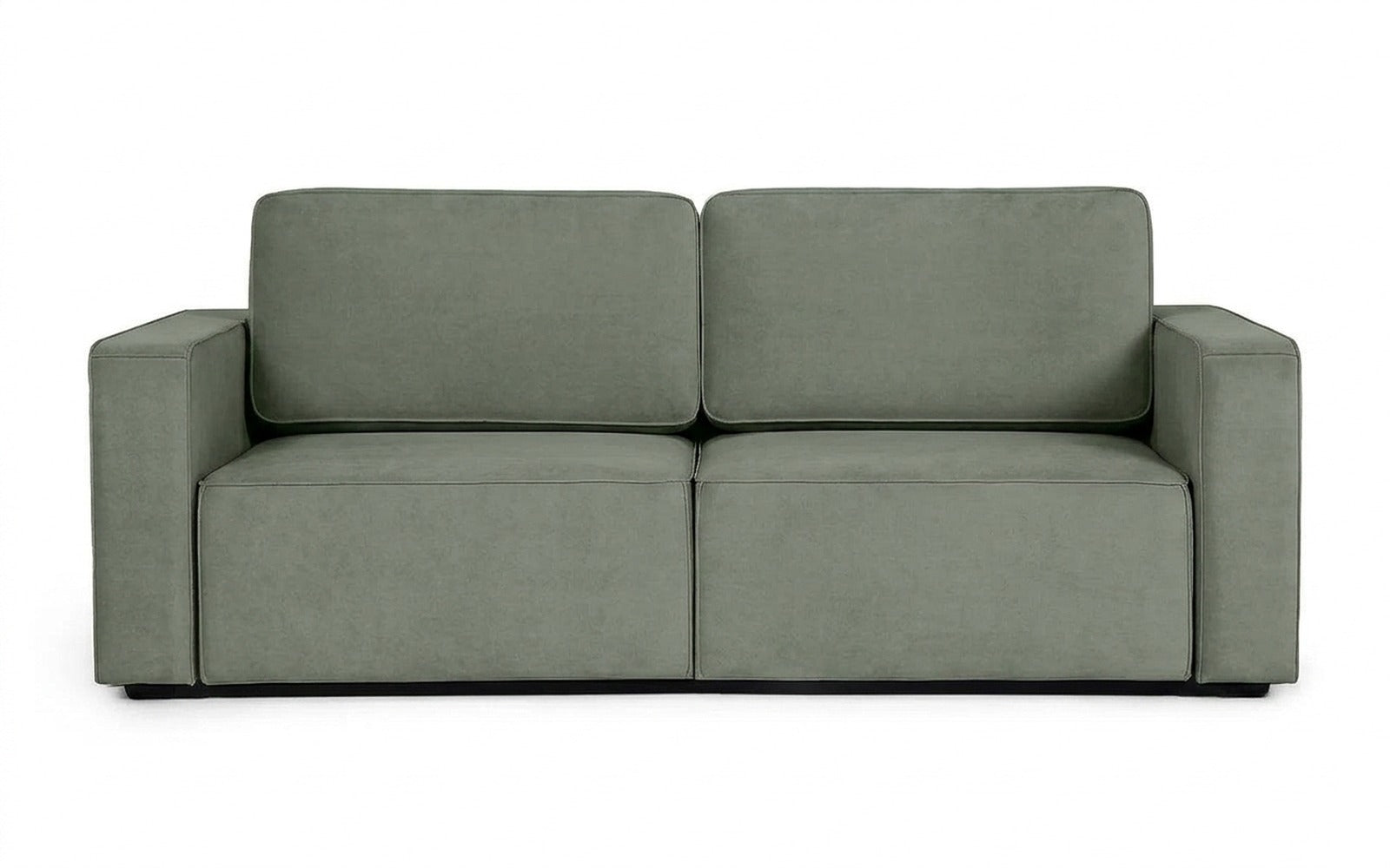 Ralf sofa bed in Casanova Celadon fabric, product photo on white background