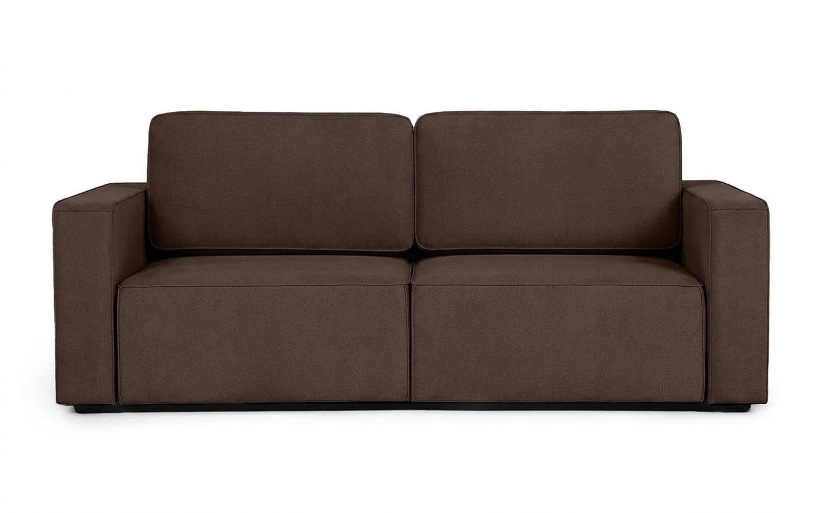 Ralf sofa bed in Casanova Chocolate fabric, product photo on white background