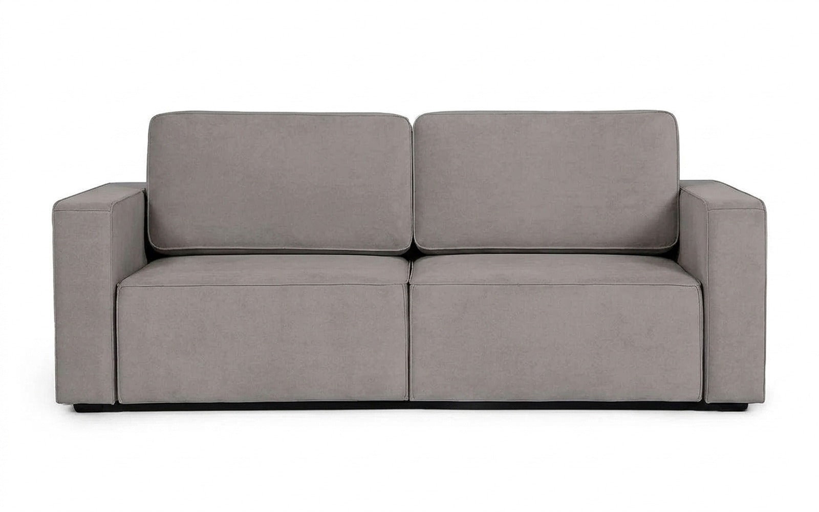 Ralf sofa bed in Casanova Grey fabric, product photo on white background