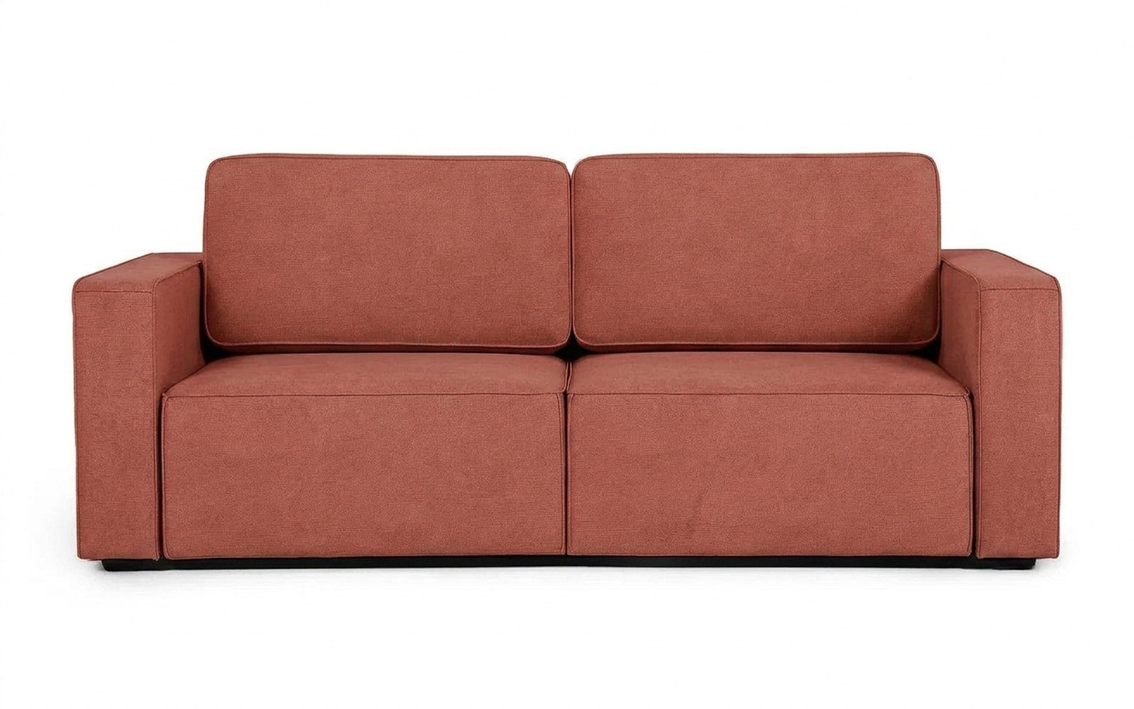 Ralf sofa bed in Casanova Marsala fabric, product photo on white background