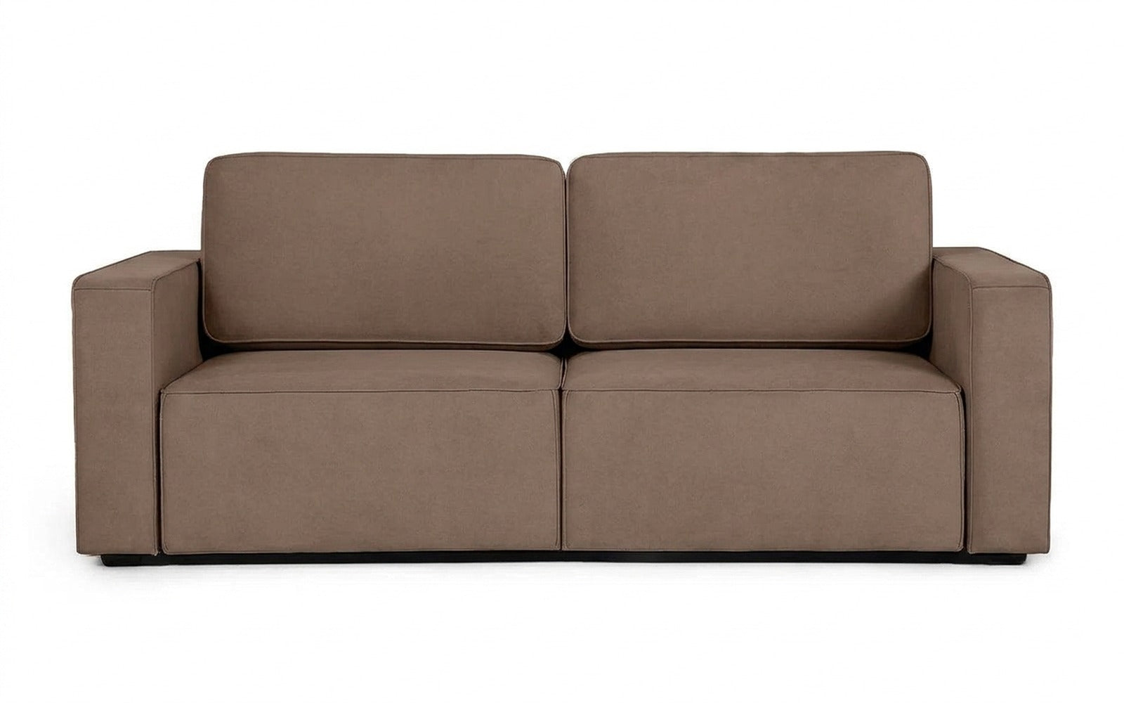 Ralf sofa bed in Casanova Stone fabric, product photo on white background