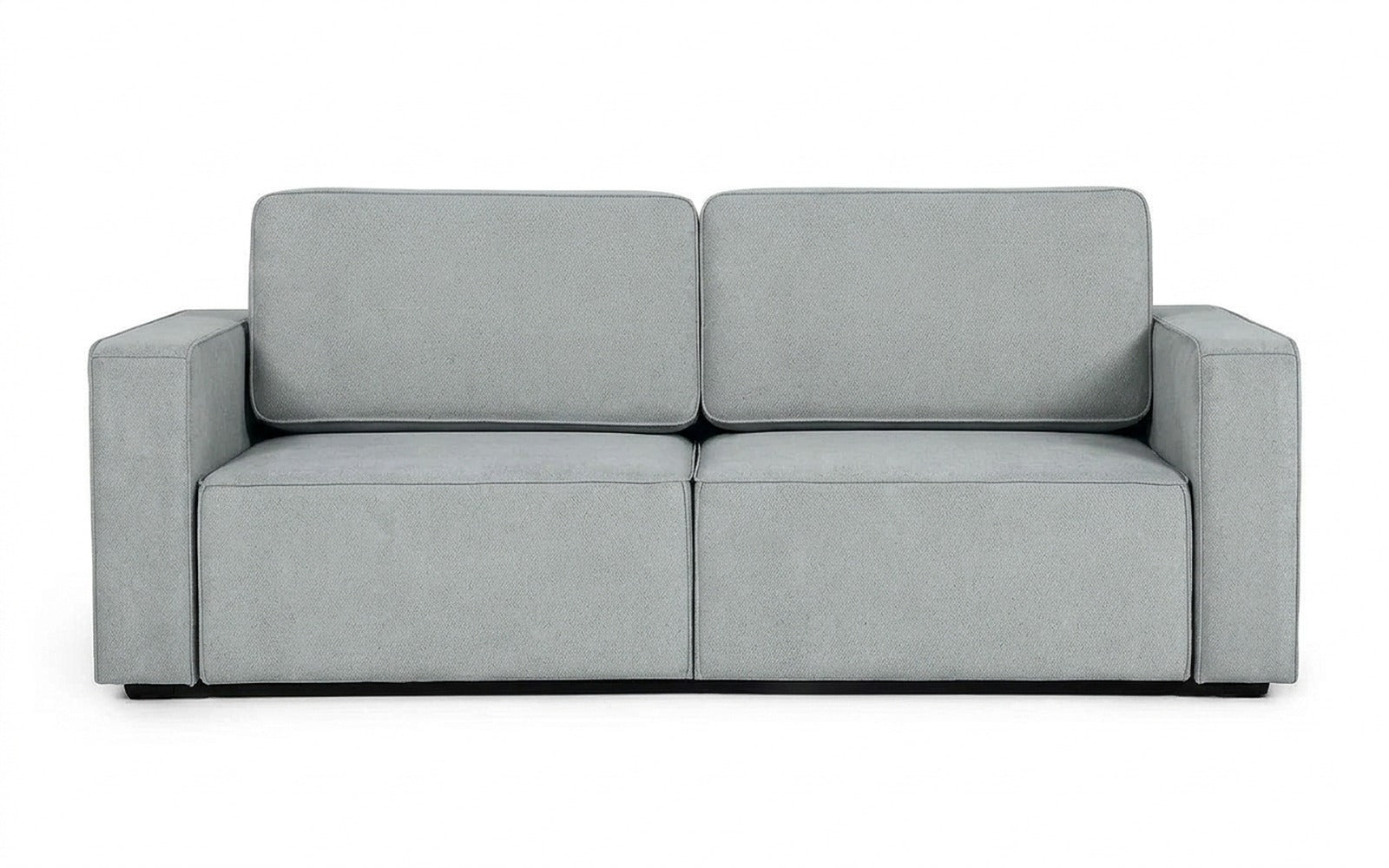 Ralf sofa bed in Royal I Aqua fabric, product photo on white background