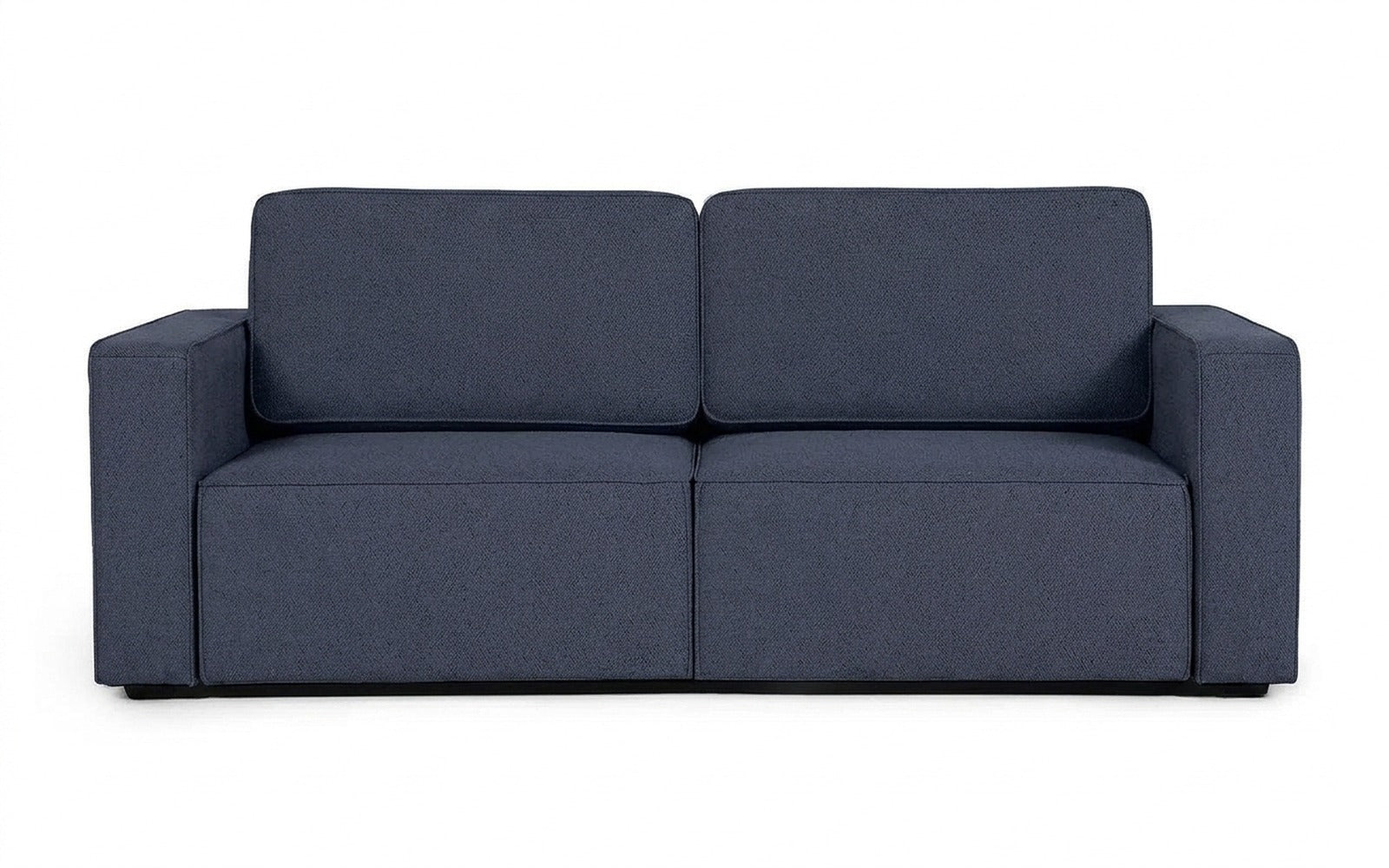 Ralf sofa bed in Royal I Indigo fabric, product photo on white background