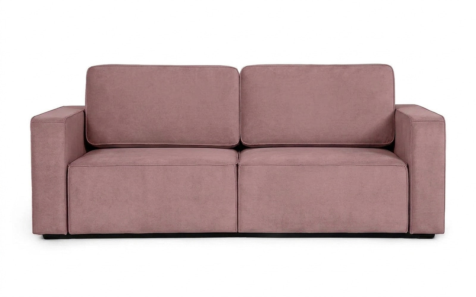 Ralf sofa bed in Sky Velvet 01 fabric, product photo on white background