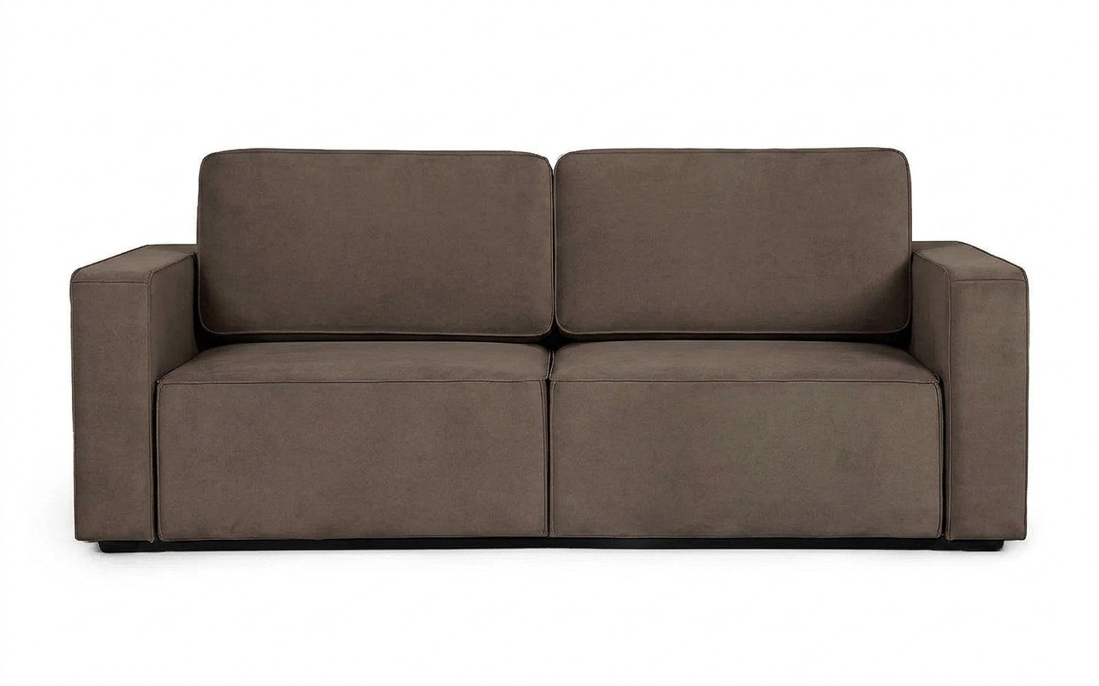 Ralf sofa bed in Sky Velvet 02 fabric, product photo on white background
