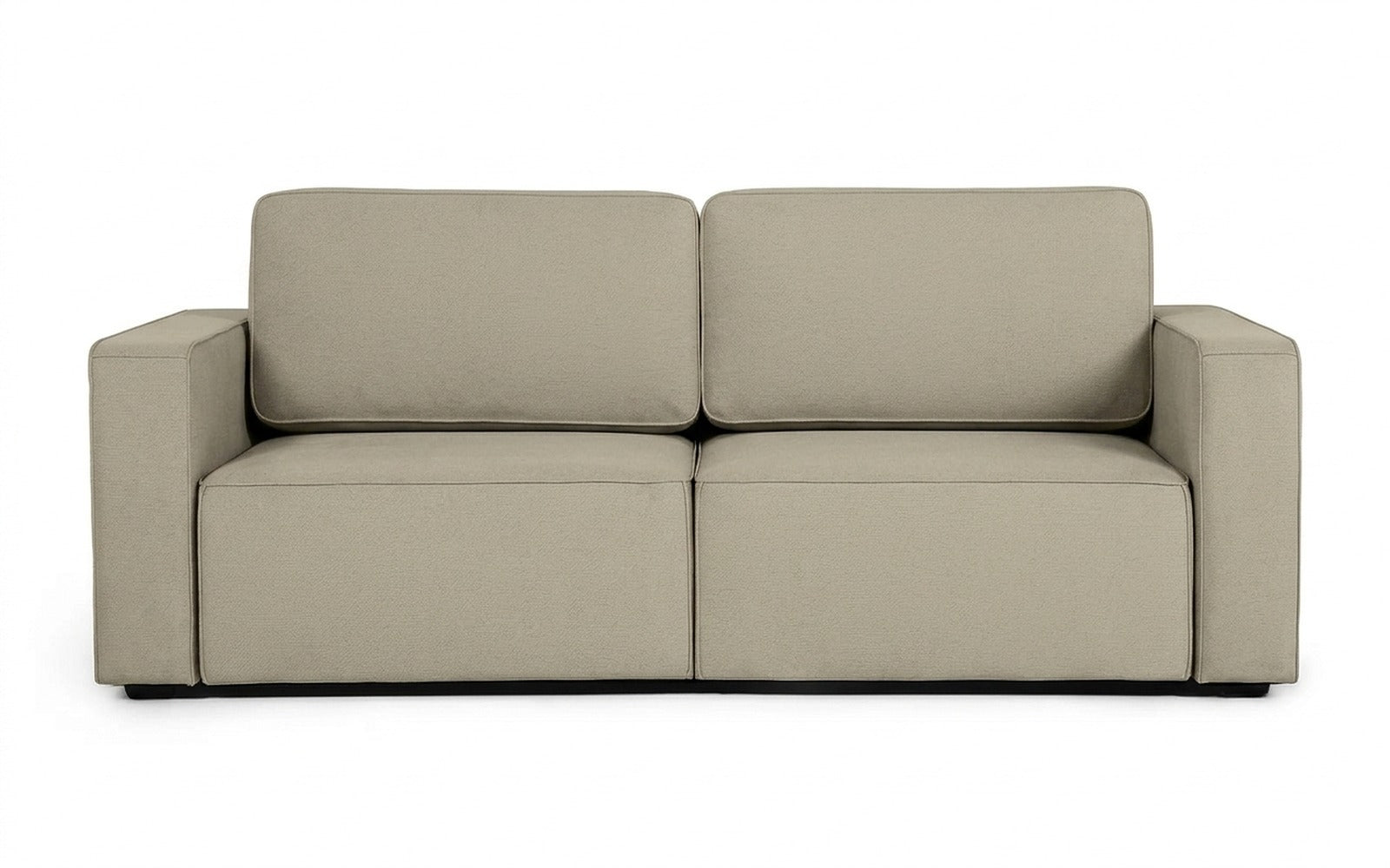 Ralf sofa bed in Sky Velvet 03 fabric, product photo on white background