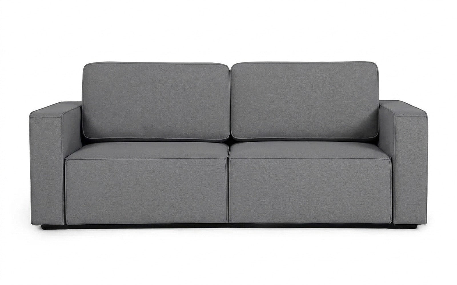 Ralf sofa bed in Sky Velvet 08 fabric, product photo on white background