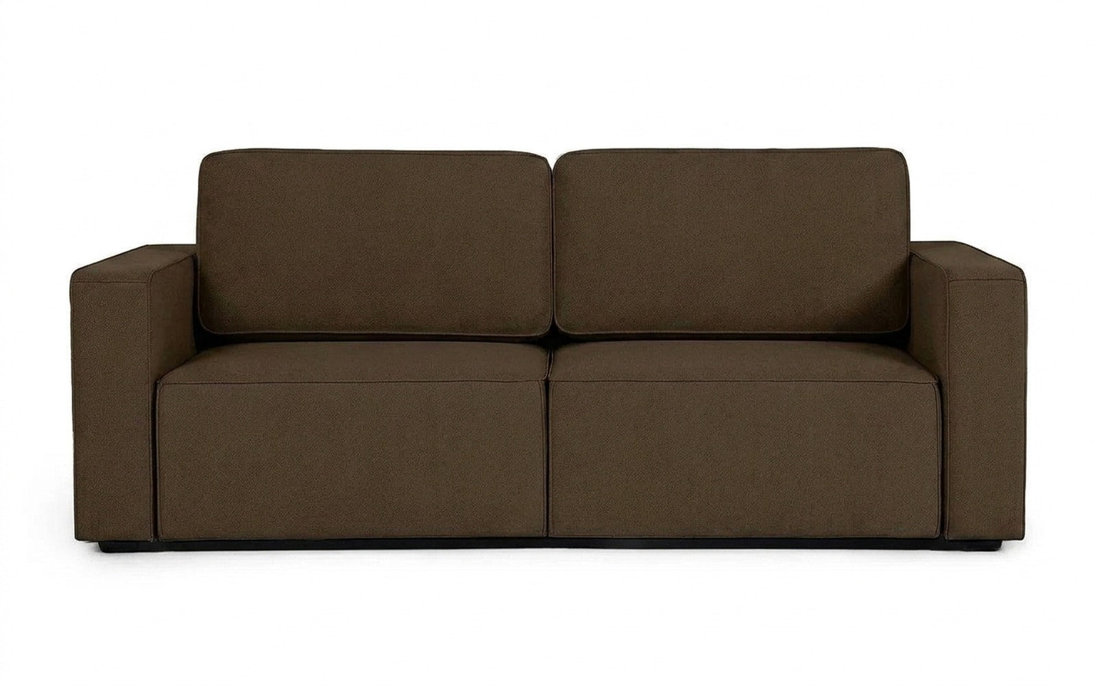 Ralf sofa bed in Sky Velvet 12 fabric, product photo on white background
