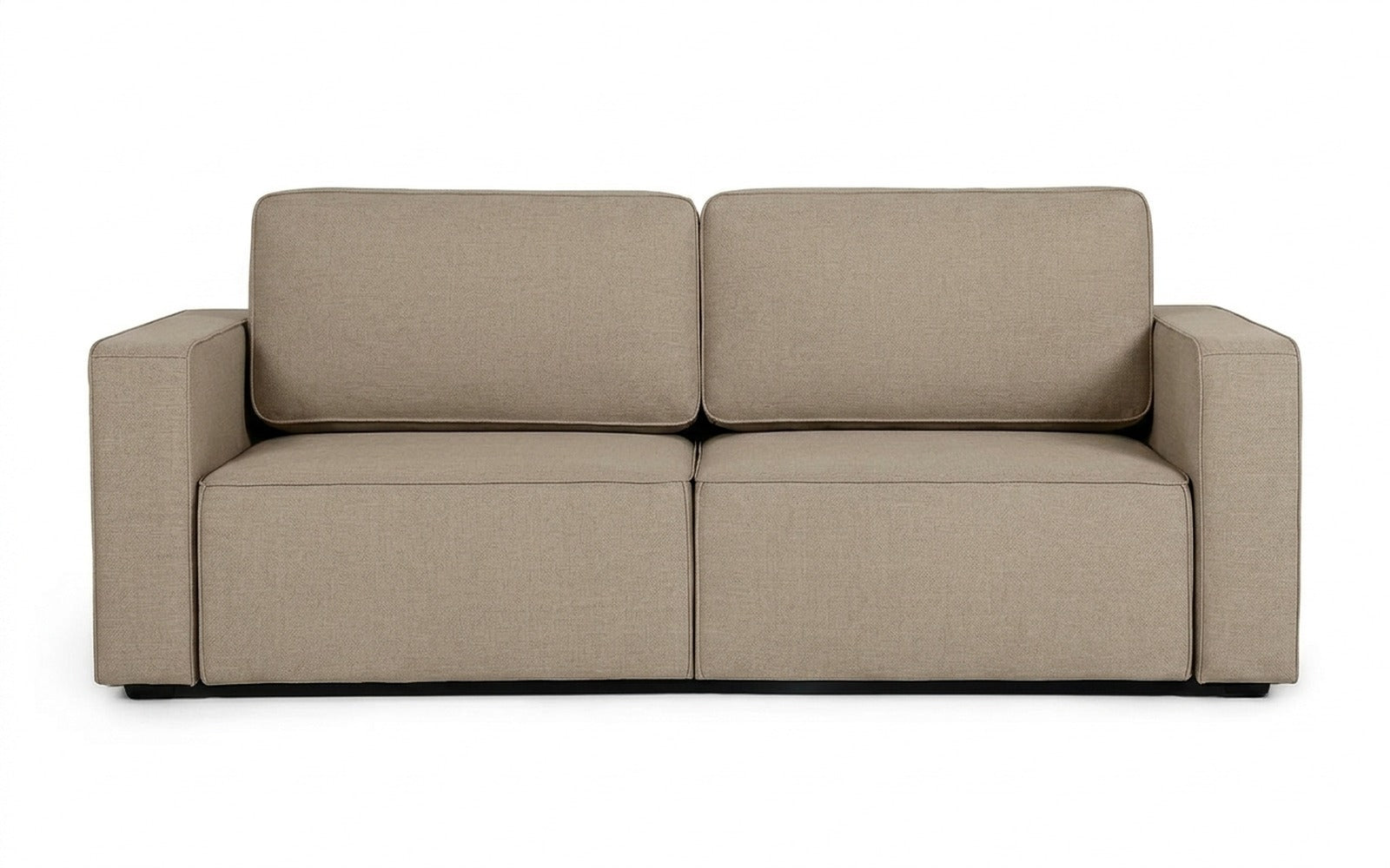 Ralf sofa bed in Sky Velvet 21 fabric, product photo on white background