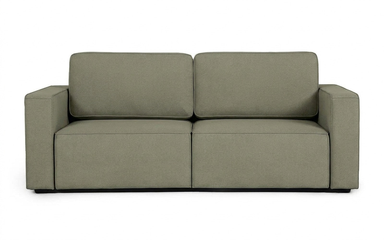 Ralf sofa bed in Sky Velvet 251 fabric, product photo on white background