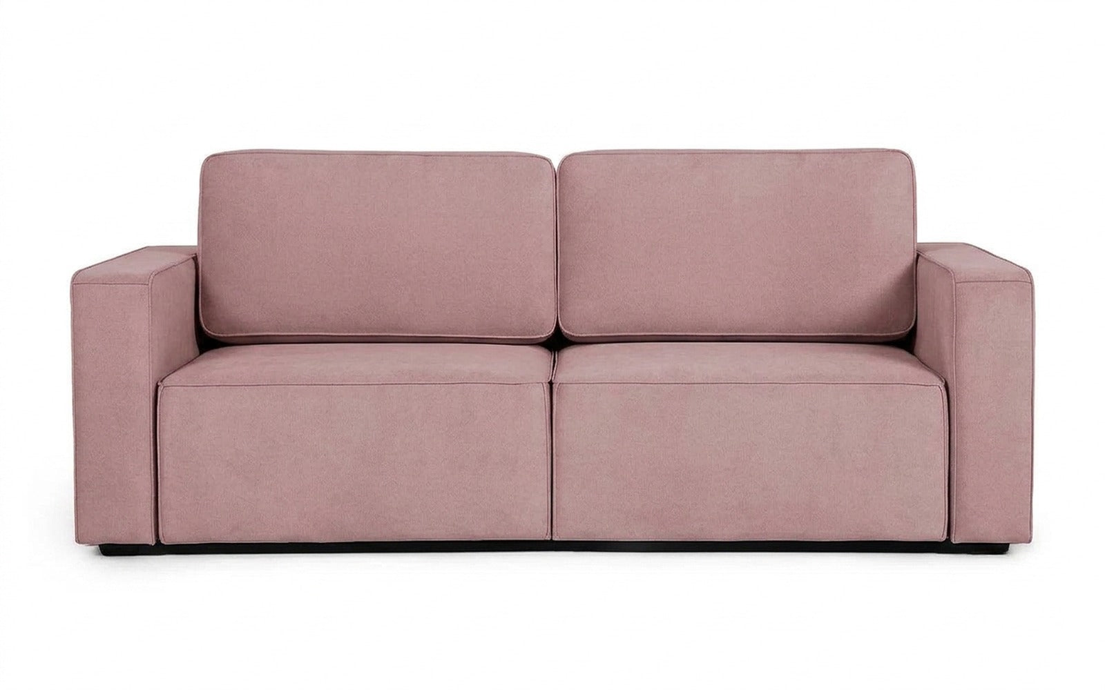 Ralf sofa bed in Sky Velvet 252 fabric, product photo on white background