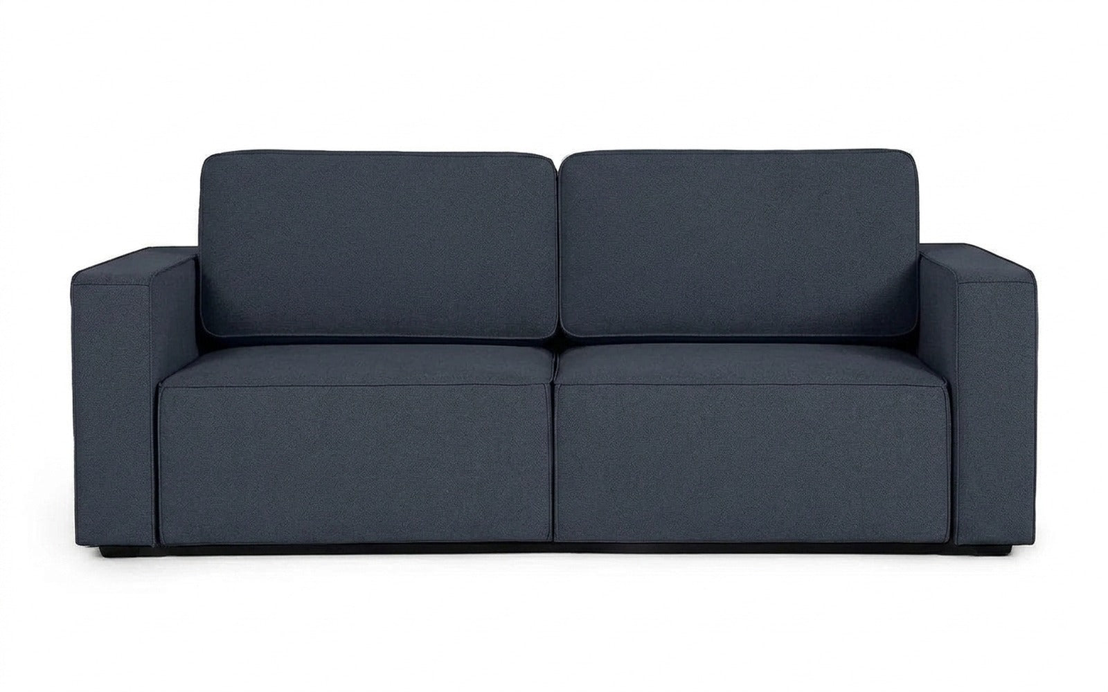 Ralf sofa bed in Sky Velvet 40 fabric, product photo on white background